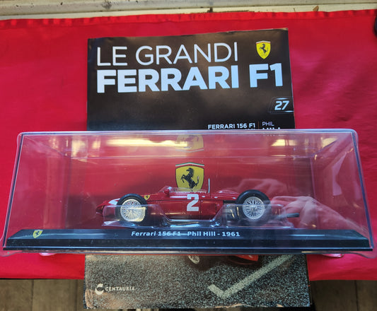 GRANDI FERRARI . 1:24 - 1956 F1 Phill Hill - 1961 - nuova con fascicolo