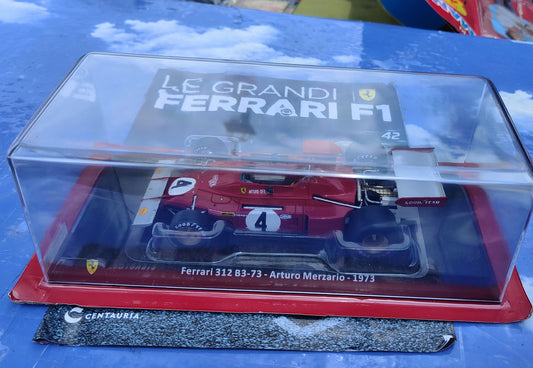 GRANDI Ferrari - FERRARI 312 B3 di Arturo Merzario 1973 - con fascicolo NUOVA