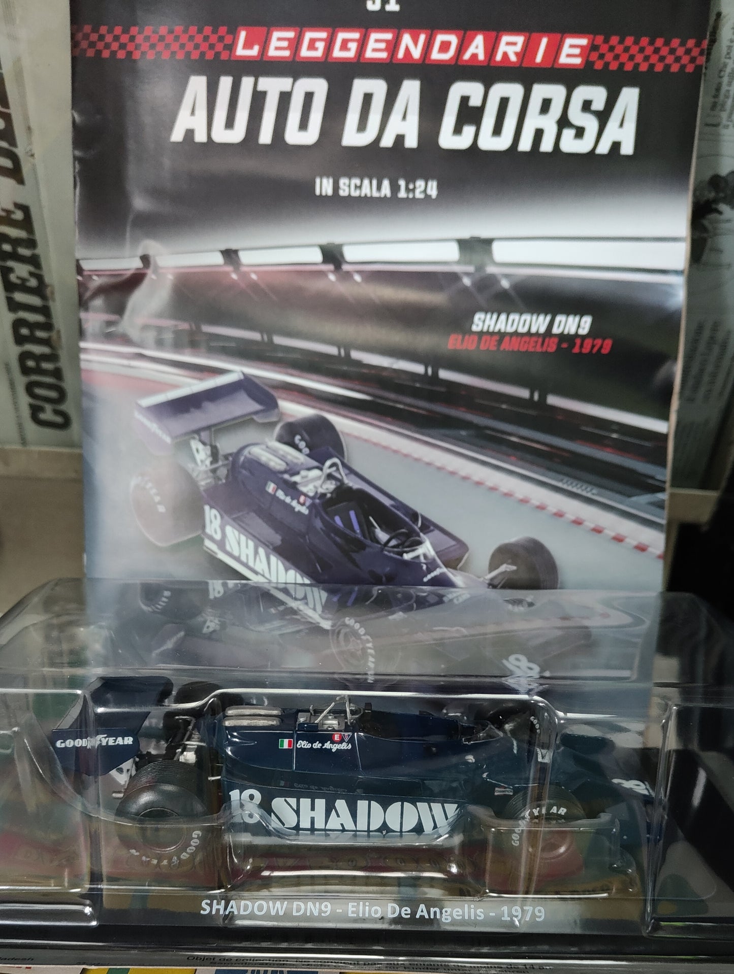 Grandi Formula 1 Auto da corsa SHADOW DN9 di Elio de Angelis 1:24 NUOVA