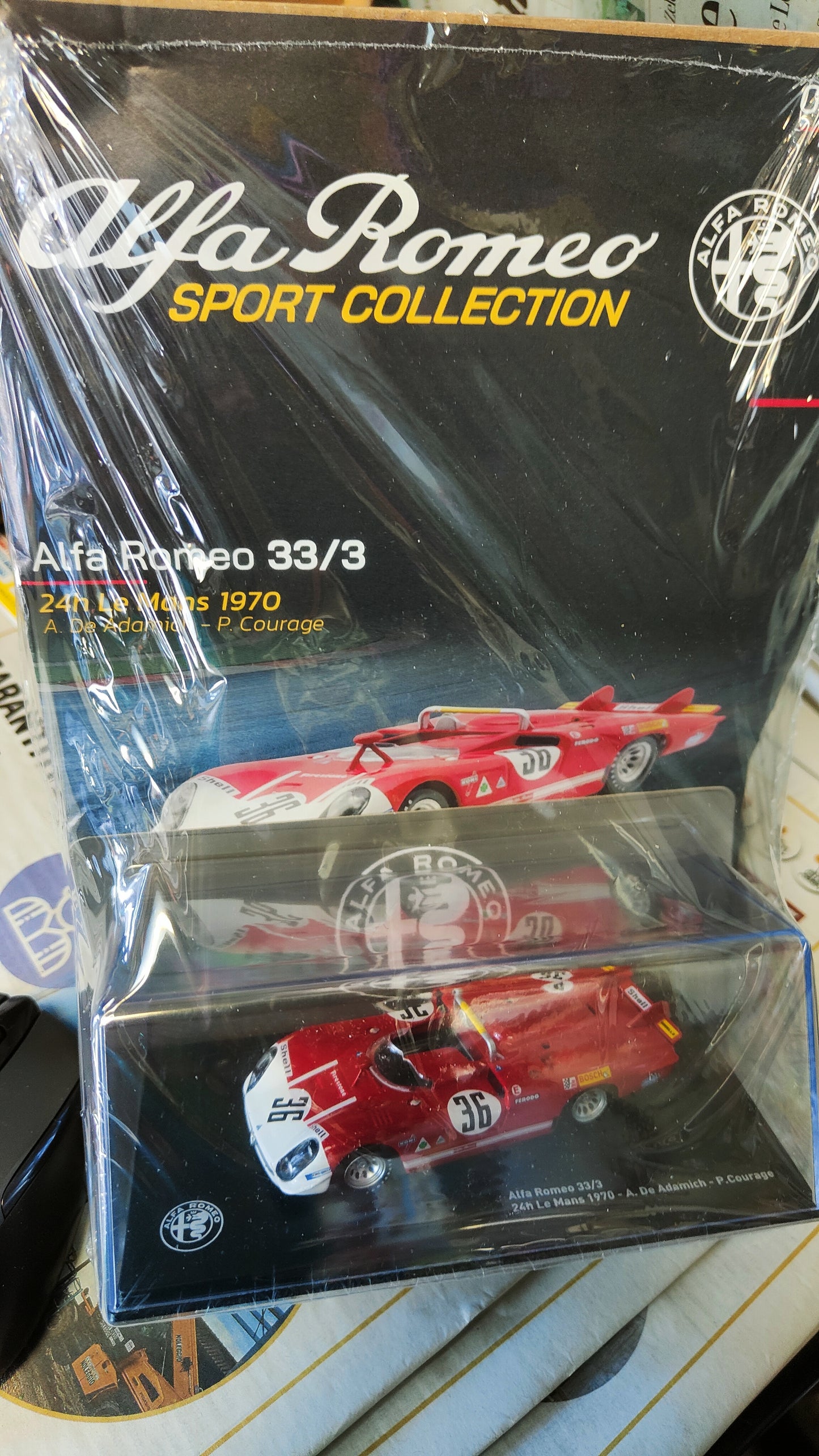 Collezione Alfa Romeo sport collection scala 1,43 Alfa Romeo 33/3 24 h le mans 1970 5 uscita