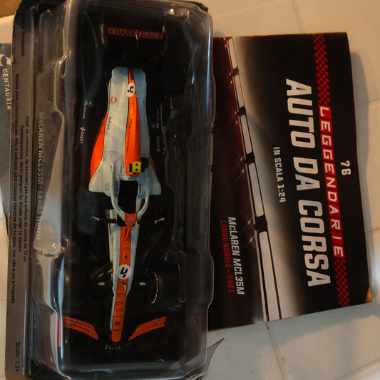 Auto da corsa 1:24- MC LAREN MCL 35M di Lando Norris 2021 - nuova edicola con fascicolo