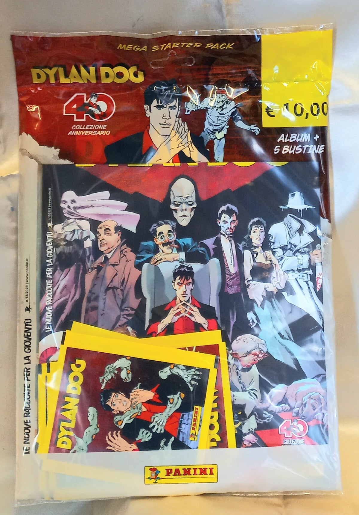 DYLAN DOG Panini 40 anni STARTER PACK Album + 5 bustine