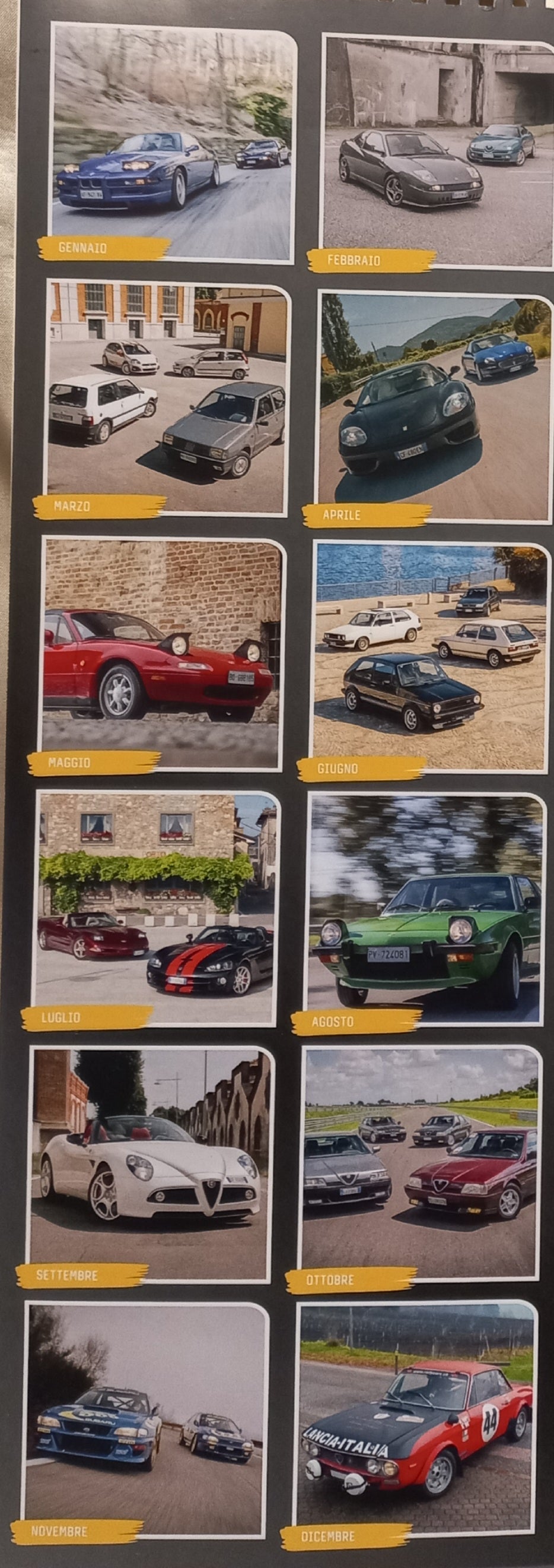 Calendario 2027 YOUNGTIMER Auto icone degli anni '80 e '90