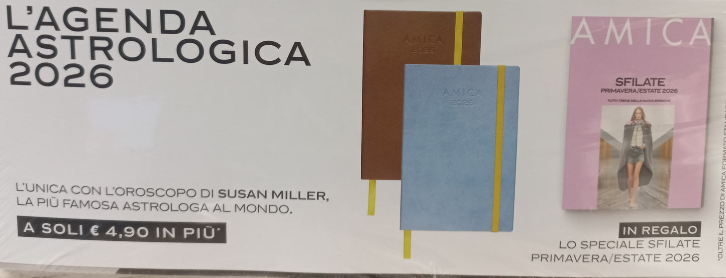 AMICA + AGENDA ASTROLOGICA 2026 + SPECIALE SFILATE