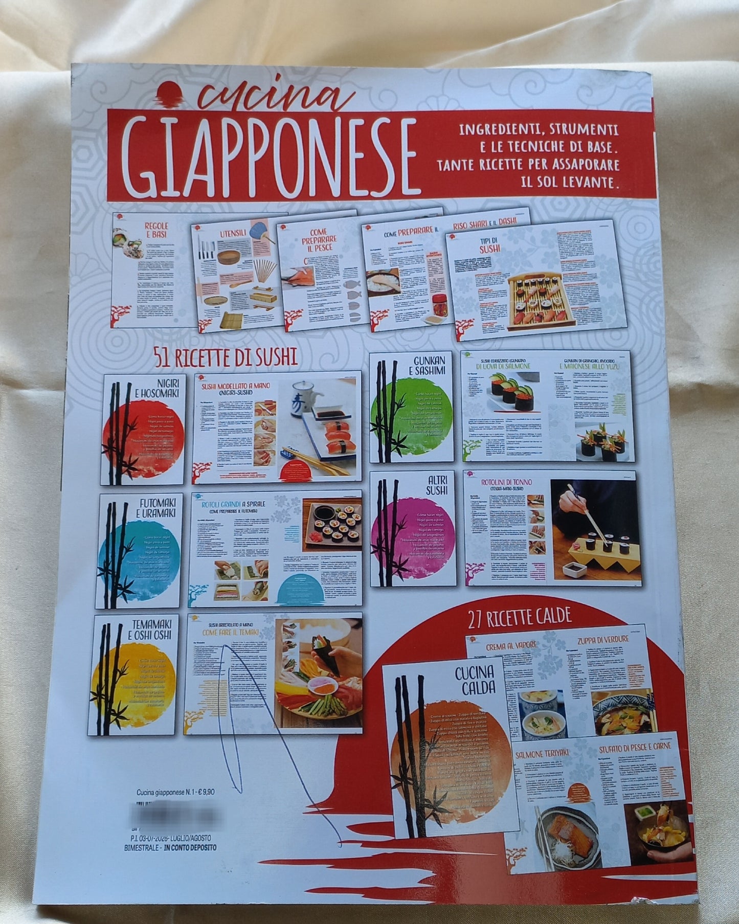 CUCINA GIAPPONESE - Più di 70 ricette - Rivista