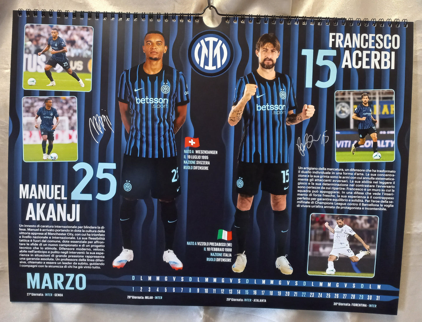 CALENDARIO 2026 ORIZZONTALE INTER