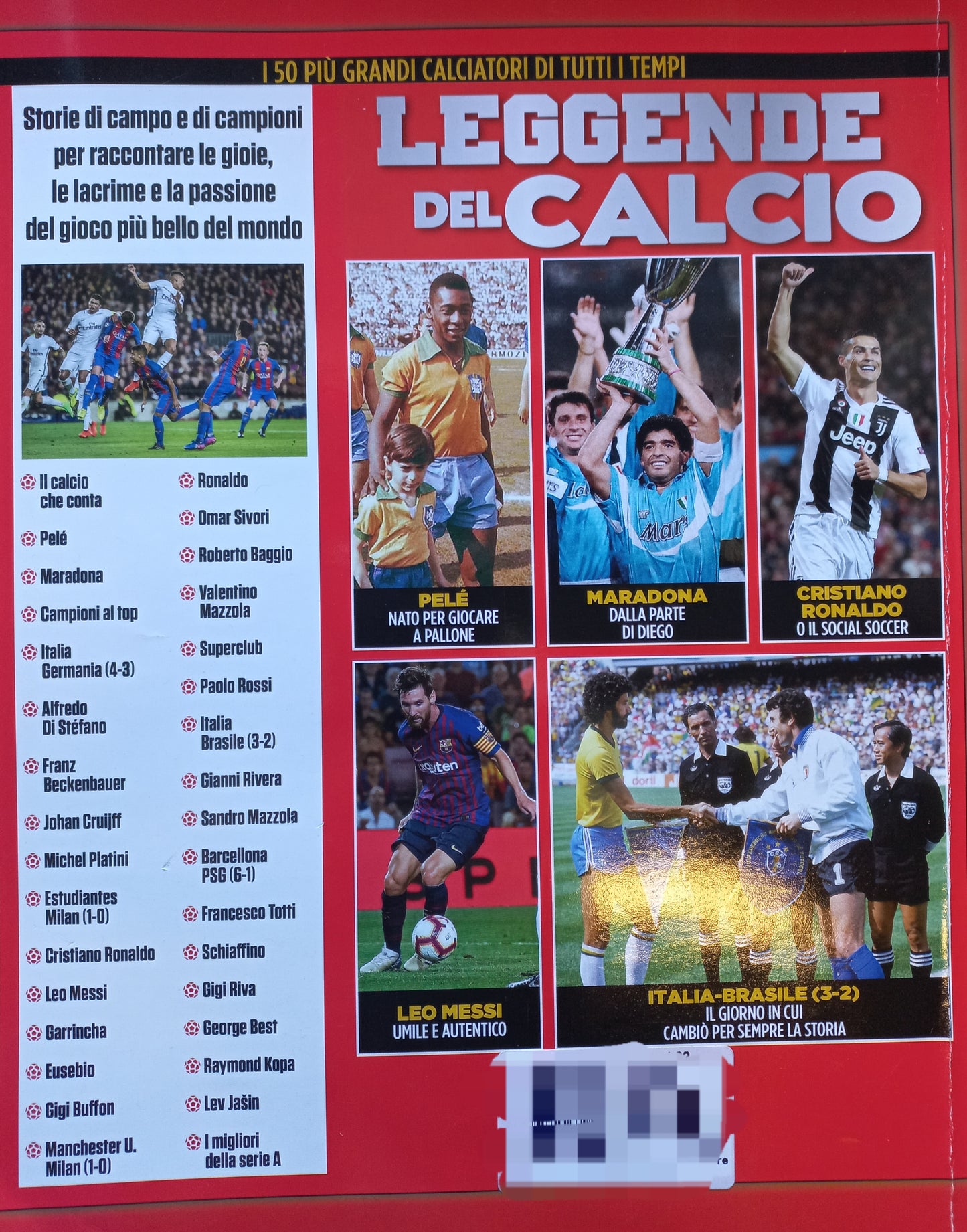 LEGGENDE del CALCIO - i 50 più grandi di sempre