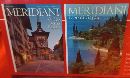 MERIDIANI Ridistribuzione 2 volumi ZURIGO BERNA BASILEA e LAGO DI GARDA