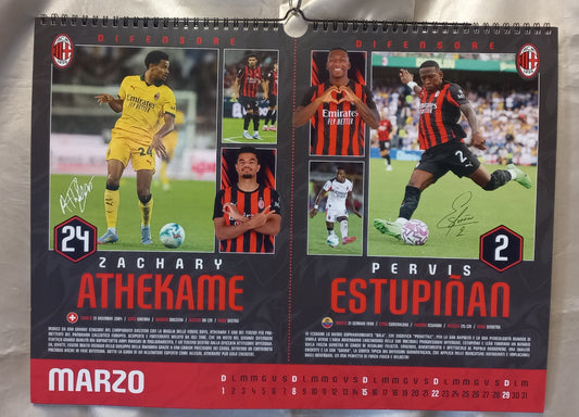CALENDARIO 2026 ORIZZONTALE MILAN