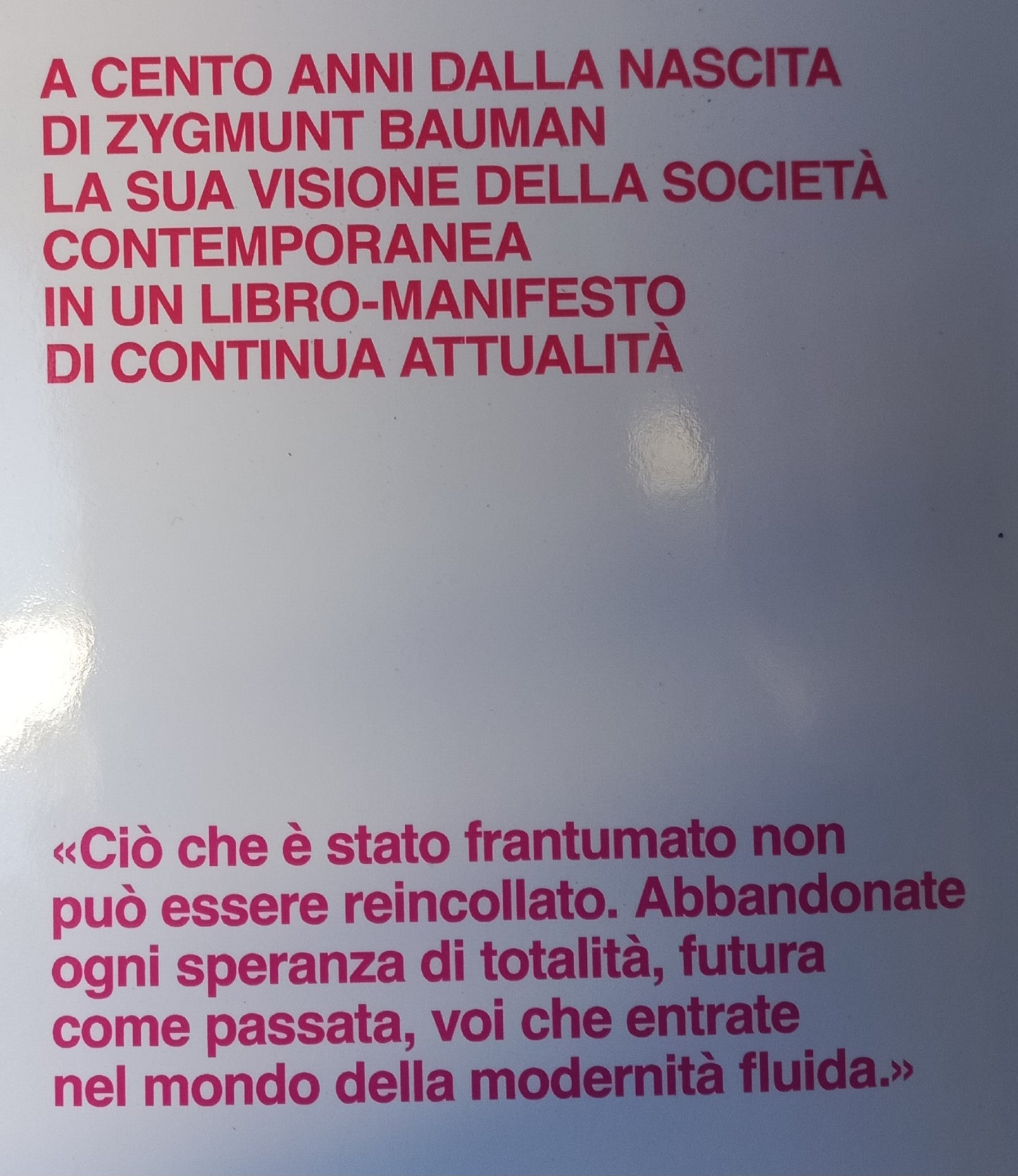 MODERNITA' LIQUIDA - libro di ZYGMUNT BAUMAN