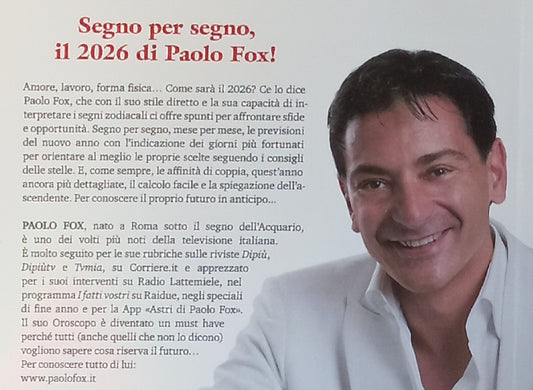 PAOLO FOX L'OROSCOPO 2026 - LIBRO