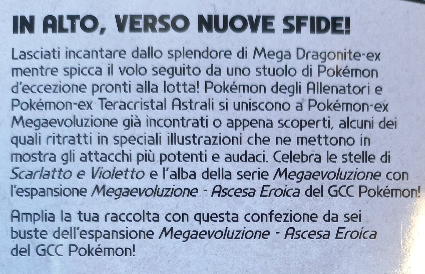 Pokémon Ascesa eroica - Box da 6 buste