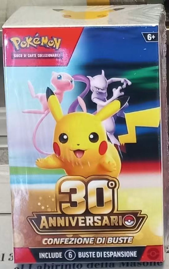 POKEMON 30° anniversario Bundle 6 buste (box cartone)