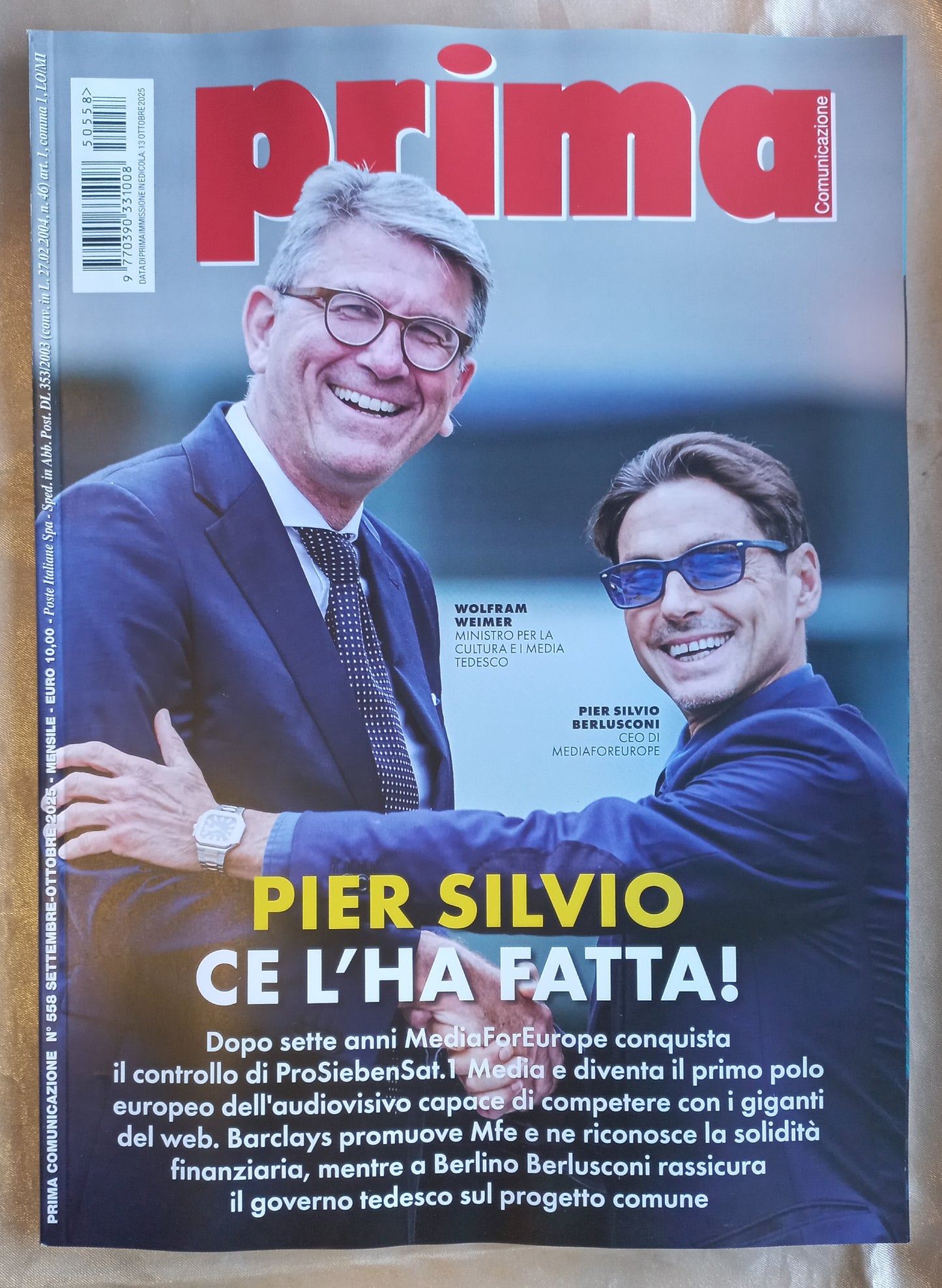 PRIMA COMUNICAZIONE n.558 Settembre Ottobre 2025