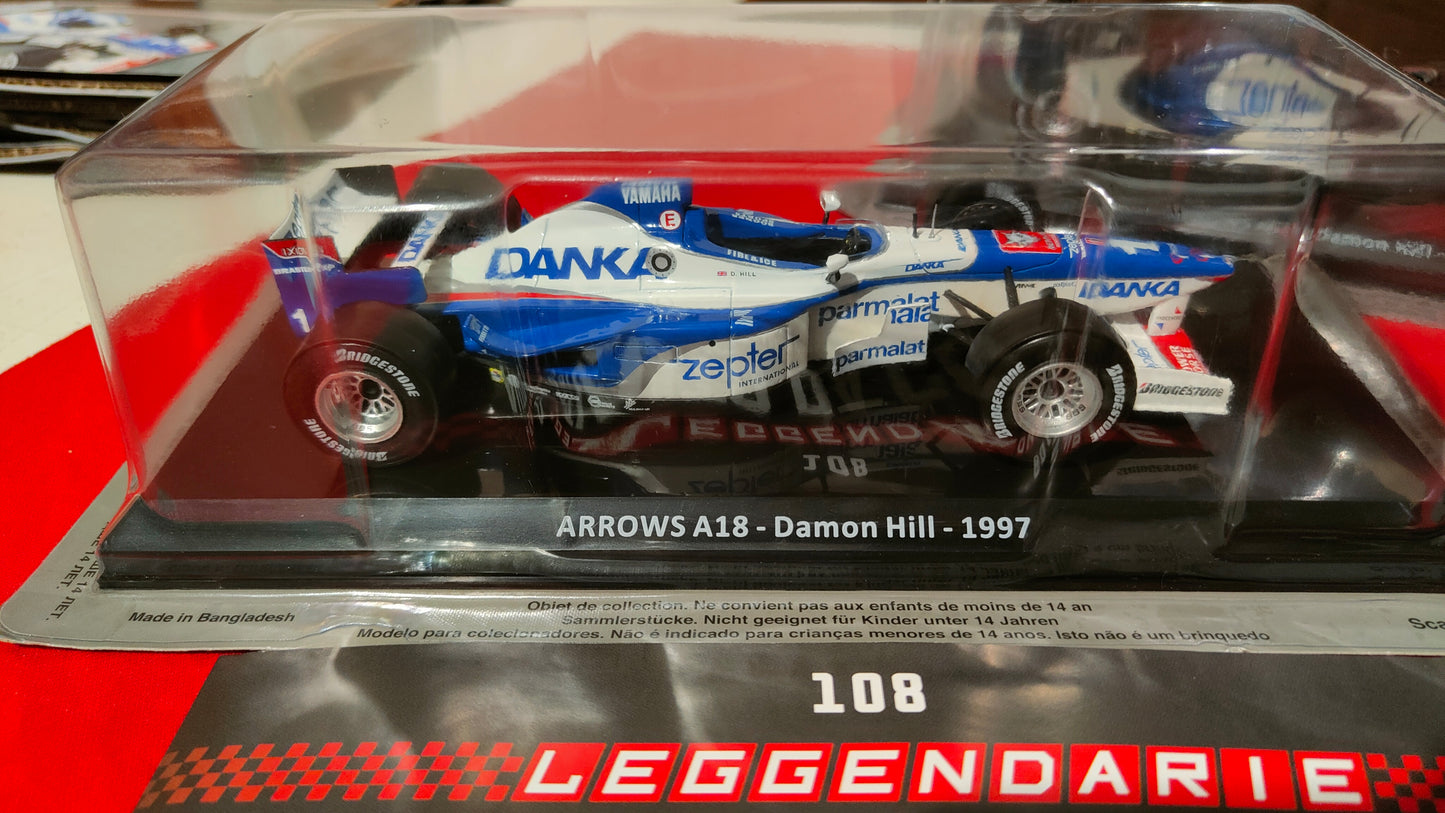 Collezione : Auto da corsa 1:24. ARROWS. A18 Di Damon Hill del 1997 nuova