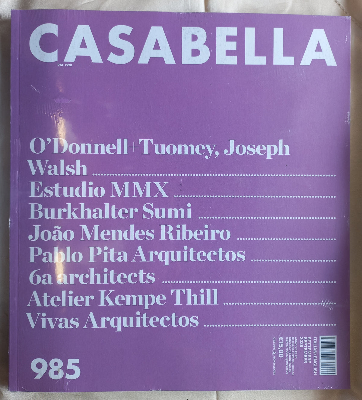 CASABELLA n. 985 - Rivista di architettura