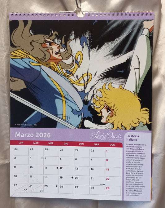 CALENDARIO 2026 LADY OSCAR