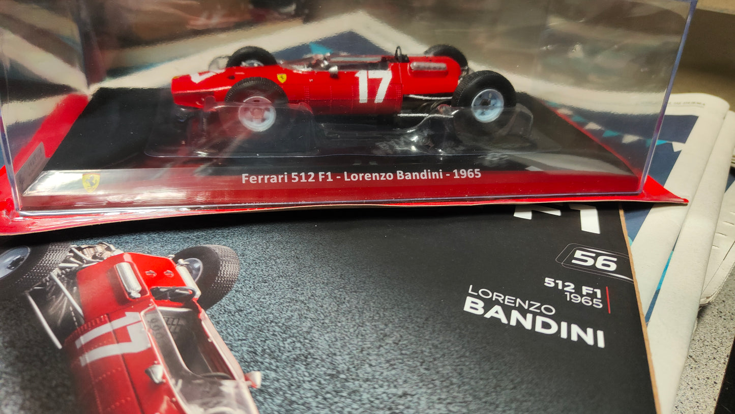 Grandi Ferrari 512 F1 Lorenzo Bandini 1965 formato 1:24 nuova
