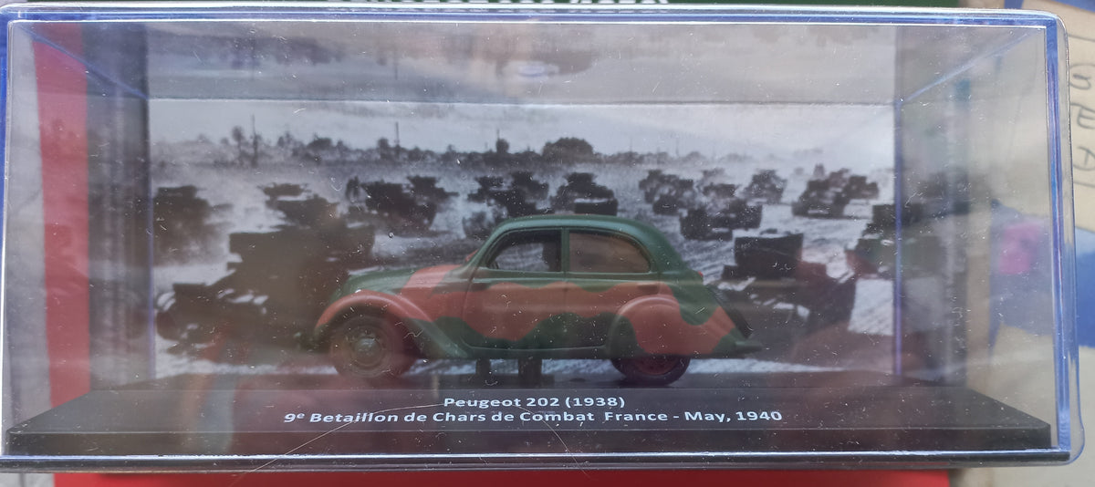 VEICOLI MILITARI della II GUERRA MONDIALE- 3^ uscita - PEUGEOT 202 (1938)