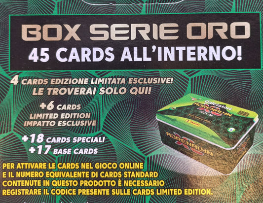 ADRENALYN CARDS 2025 - 2026 TIN BOX SERIE ORO