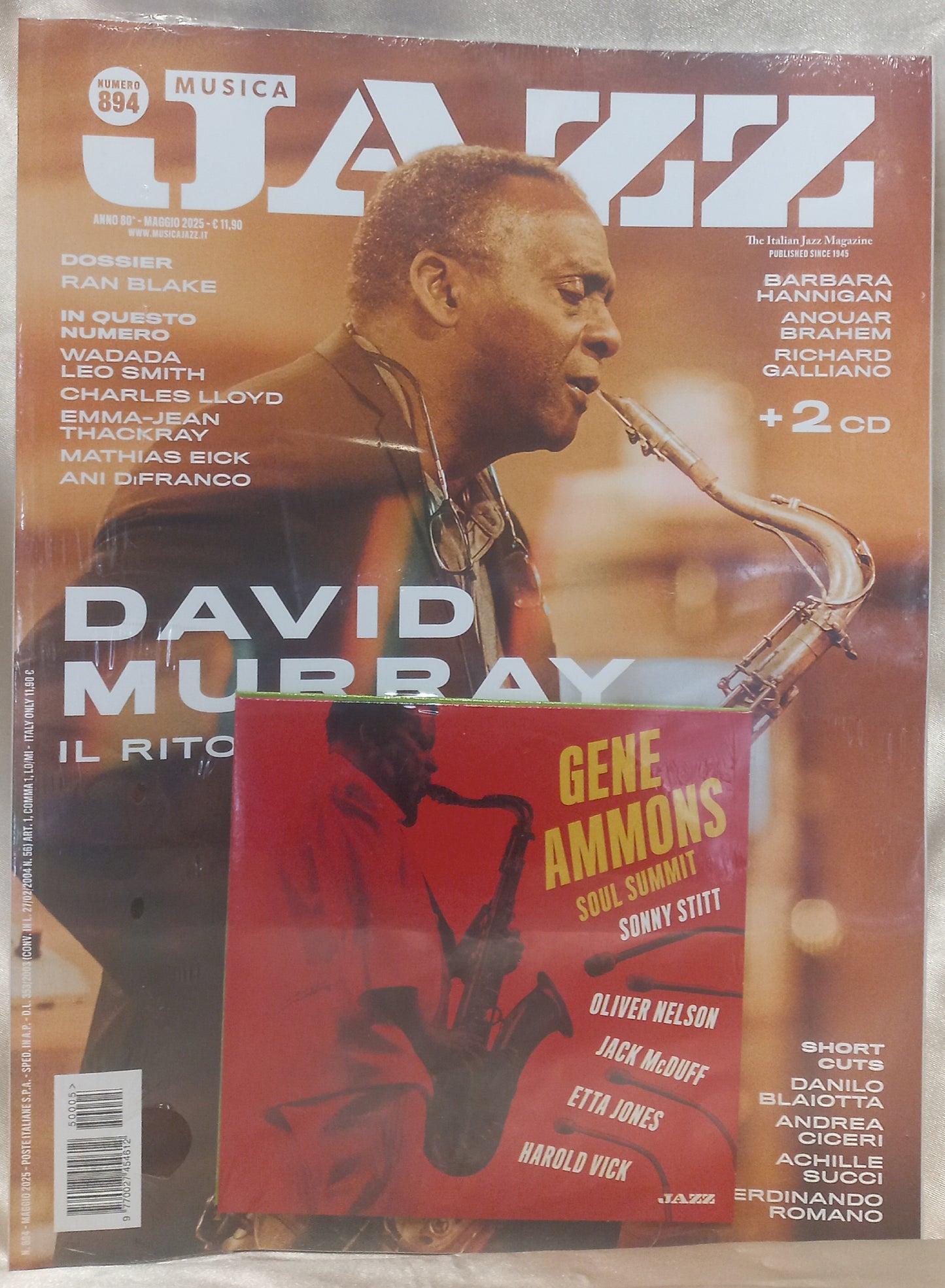 MUSICA JAZZ n. 894 - Rivista + 2 cd GENE AMMONS SOUL SUMMIT