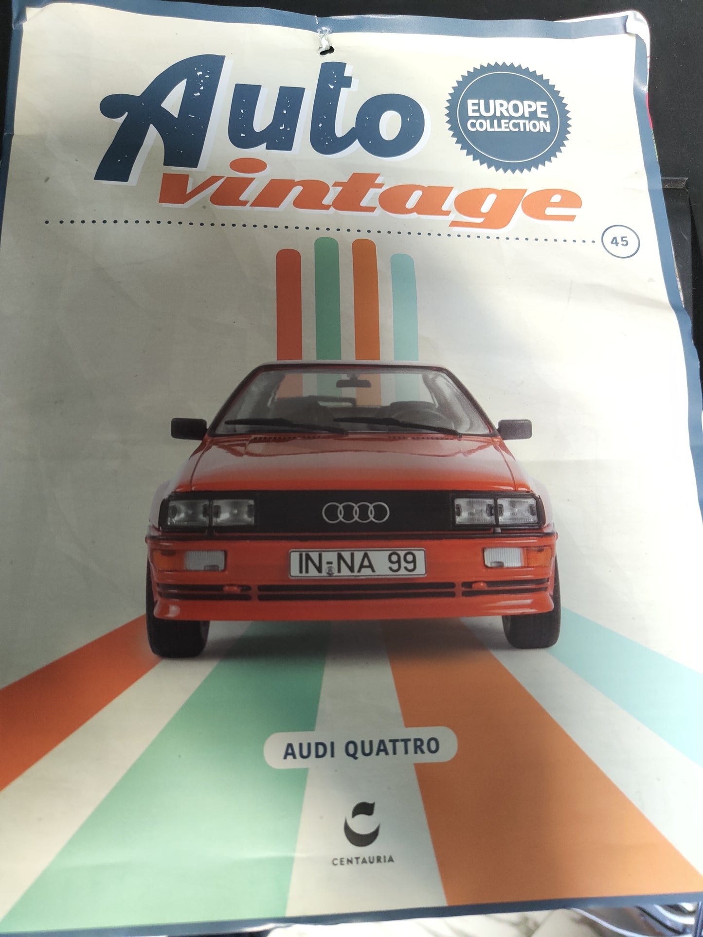 AUTO VINTAGE. Audi quattro del 1980. Con fascicolo NUOVA
