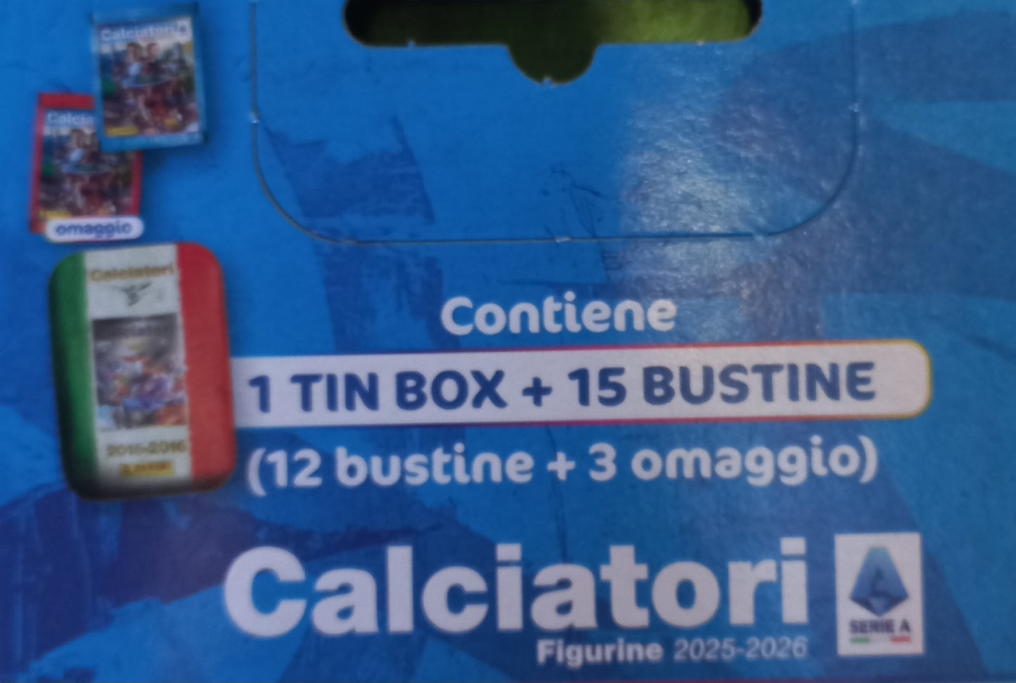TIN BOX FIGURINE CALCIATORI PANINI Scatola da 6 TIN BOX