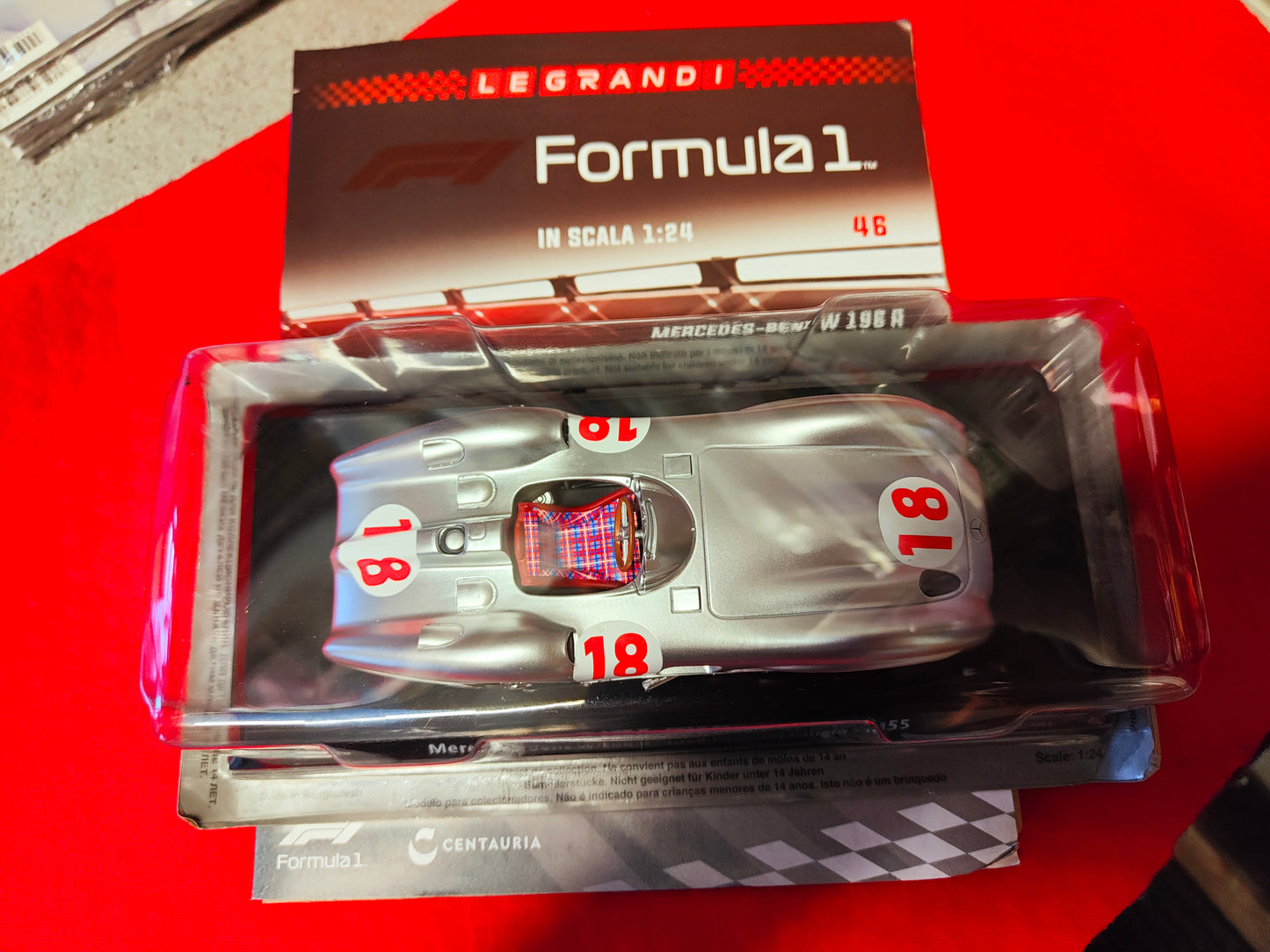 Le grandi formula 1 - Mercedes Benz W 196 R - J. M. FANGIO - 1955 . NUOVA