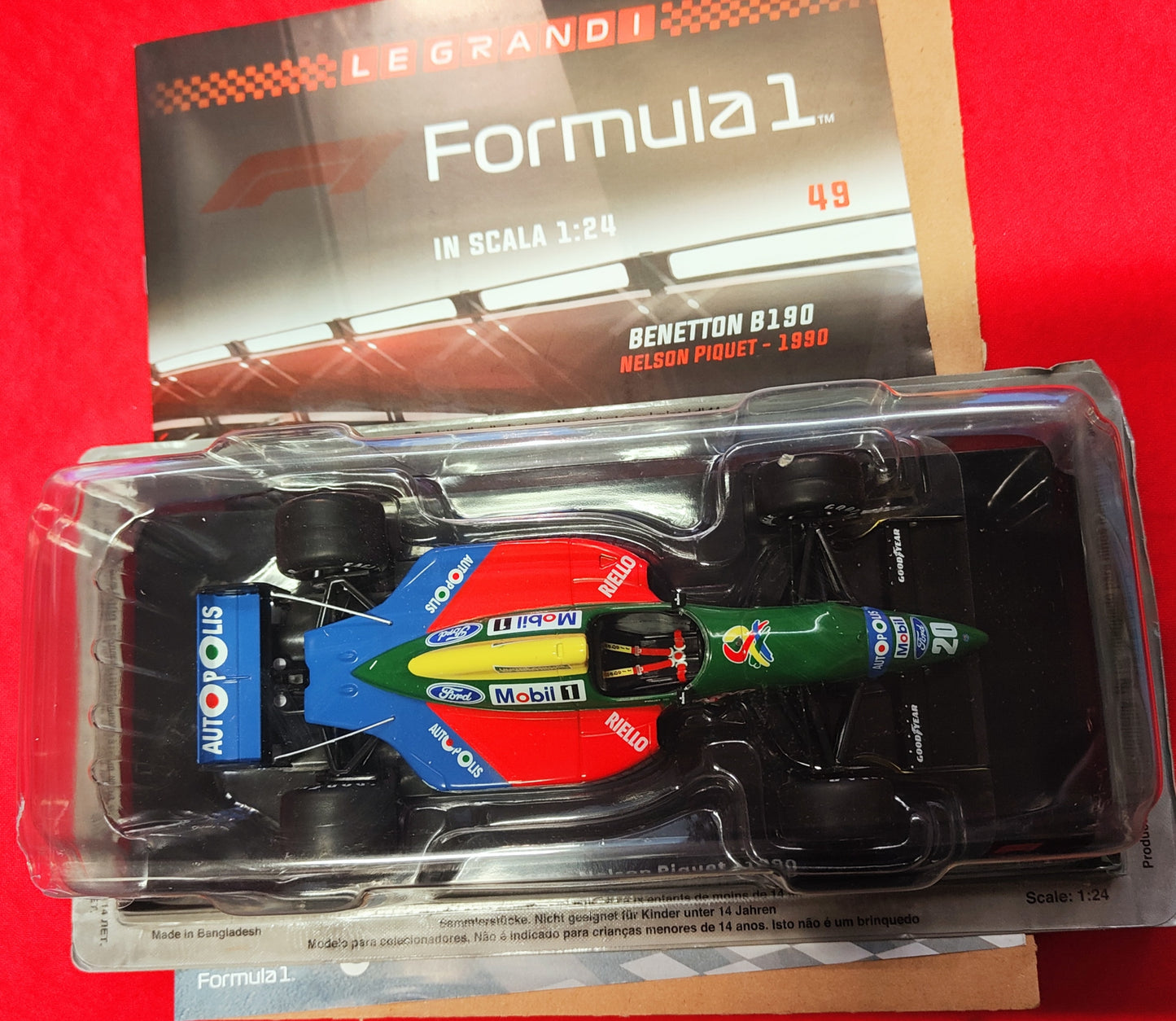 LE GRANDI FORMULA 1 - BENETTON B190 di Nelsin Piquet - 1990 NUOVA EDICOLA