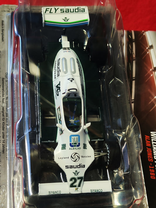Le grandi formula 1 - WILLIAMS FW07B. di Alan Jones del 1980 - nuova in edic