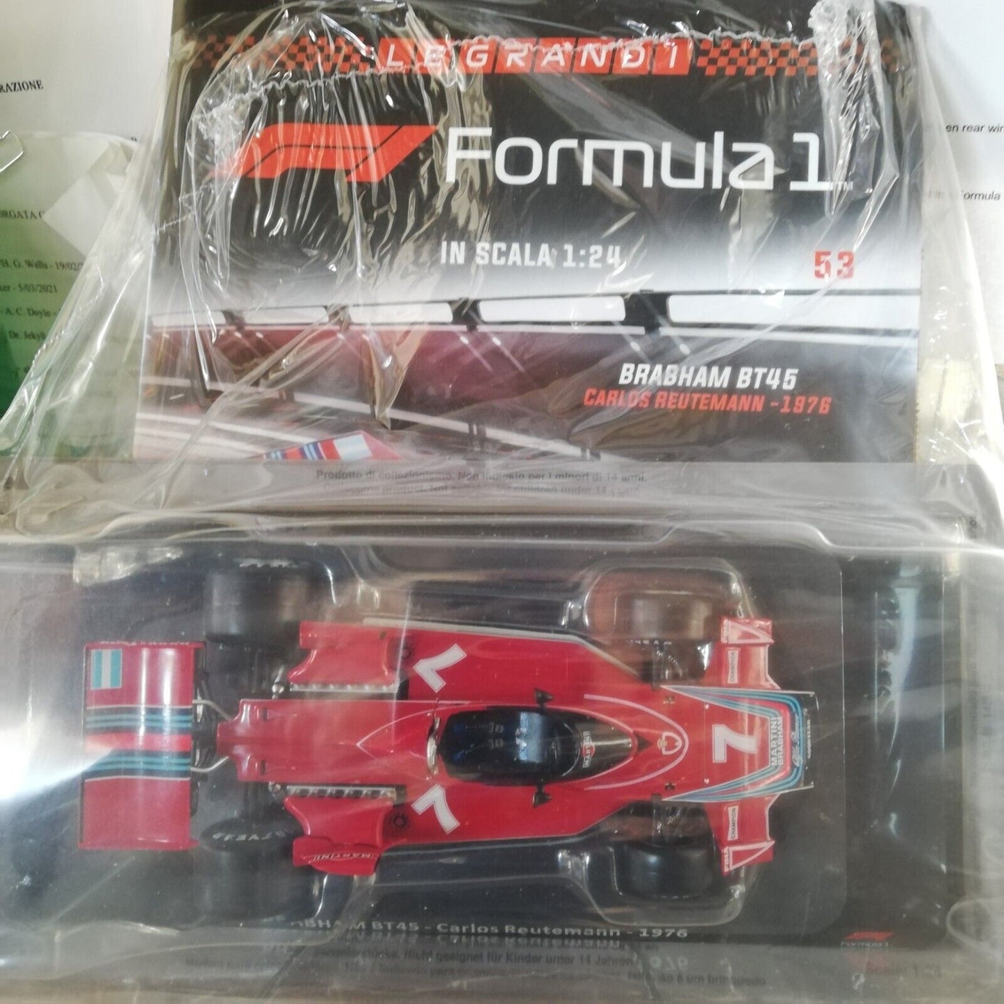 Grandi formula 1 - BRABHAM BT45 Carlos Reutemann 1976 - con fascicolo NUOVA