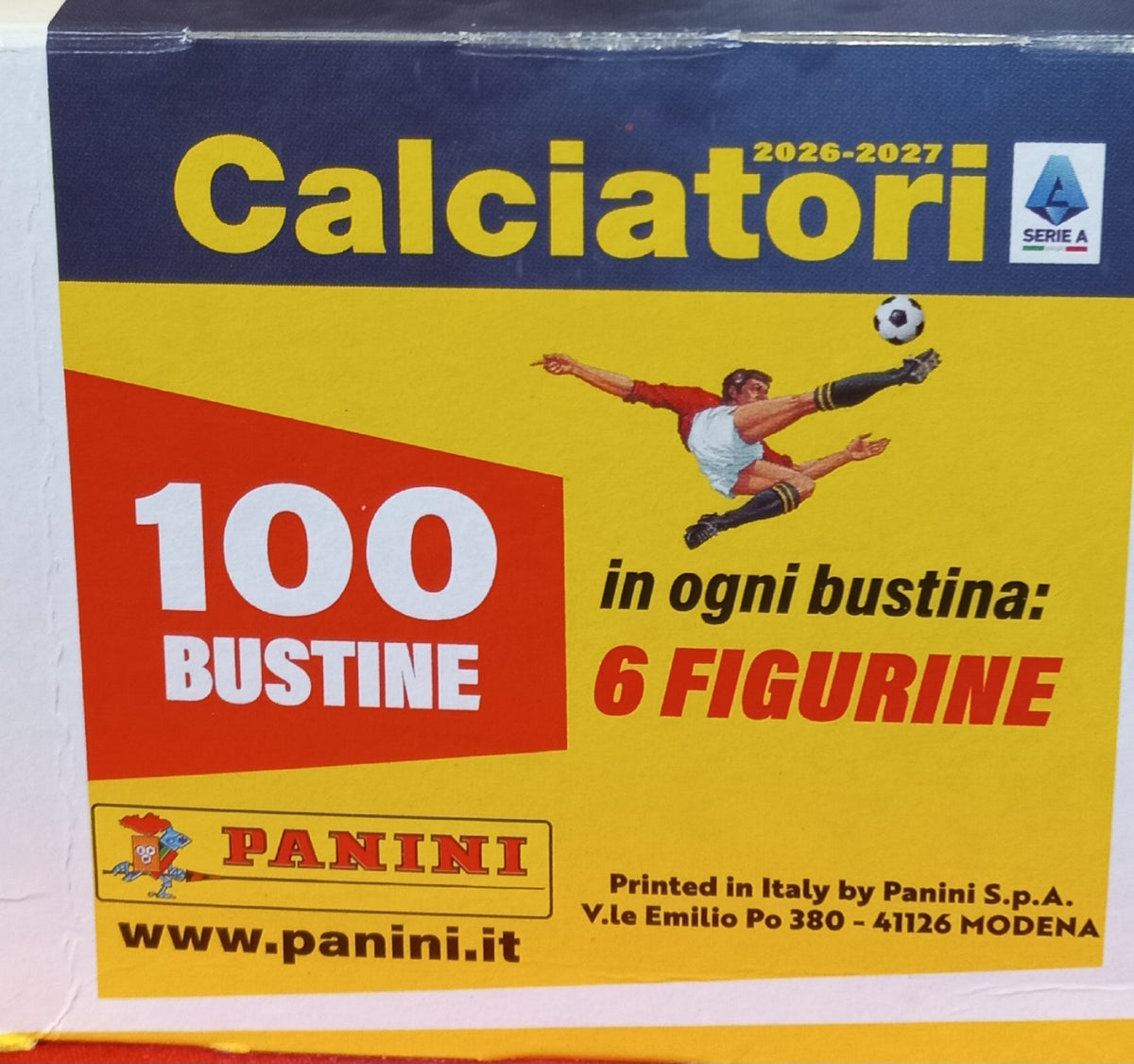 Figurine CALCIATORI PANINI 2026-2027 Scatola da 100 bustine
