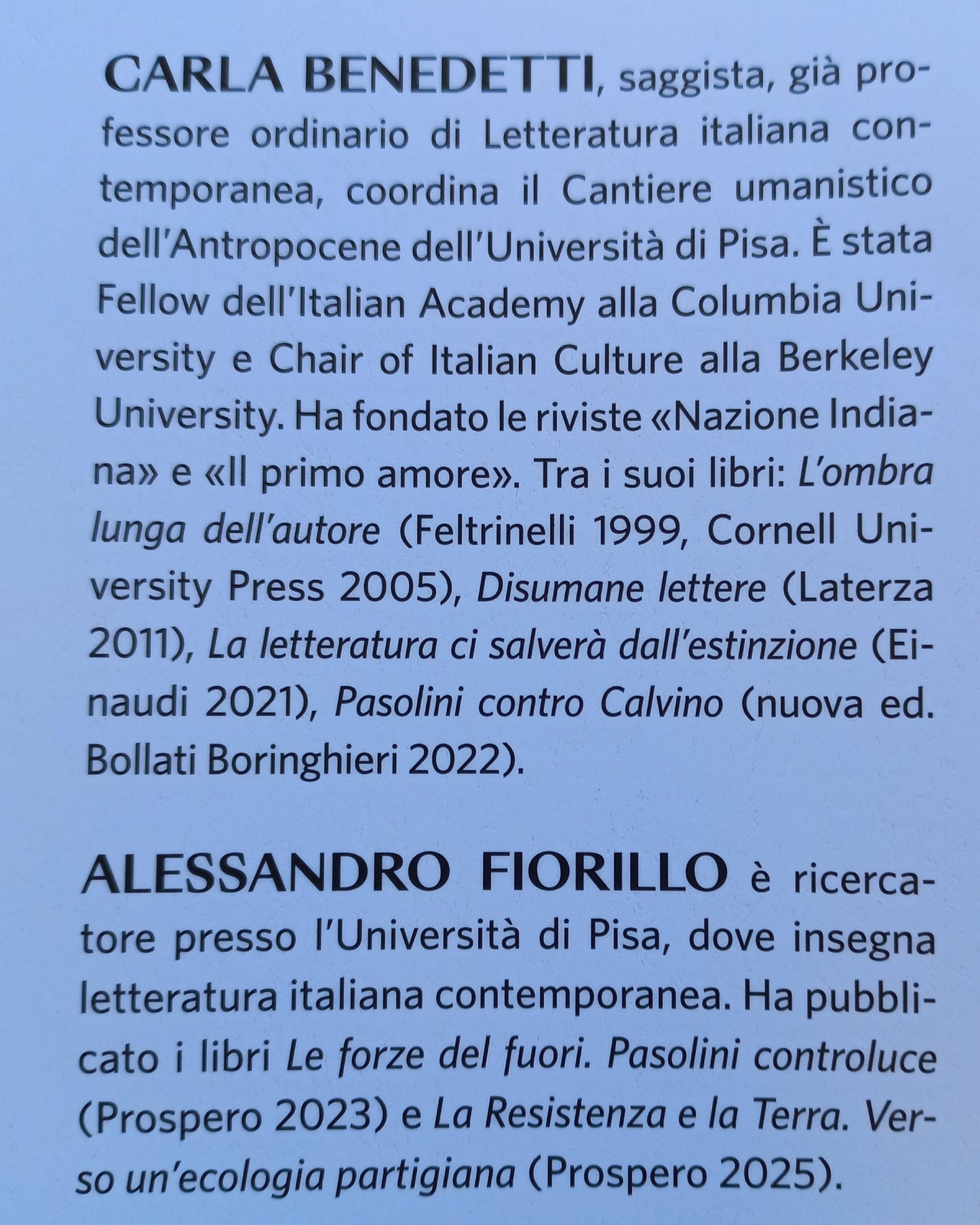 PASOLINI UN PENSIERO INCARNATO libro di Carla Benedetti e Alessandro Fiorillo