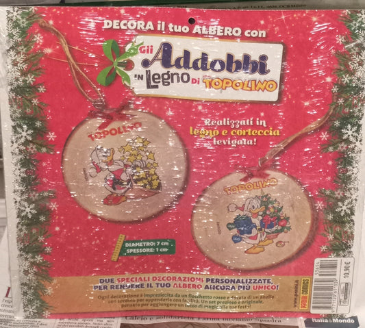TOPOLINO n.3654 + ADDOBBI NATALIZI in LEGNO