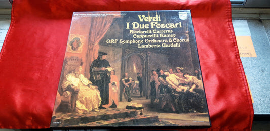 COFANETTO 33 g completo . 2 DISCHI + libro " I DUE FOSCARI " 1977  Verdi* -