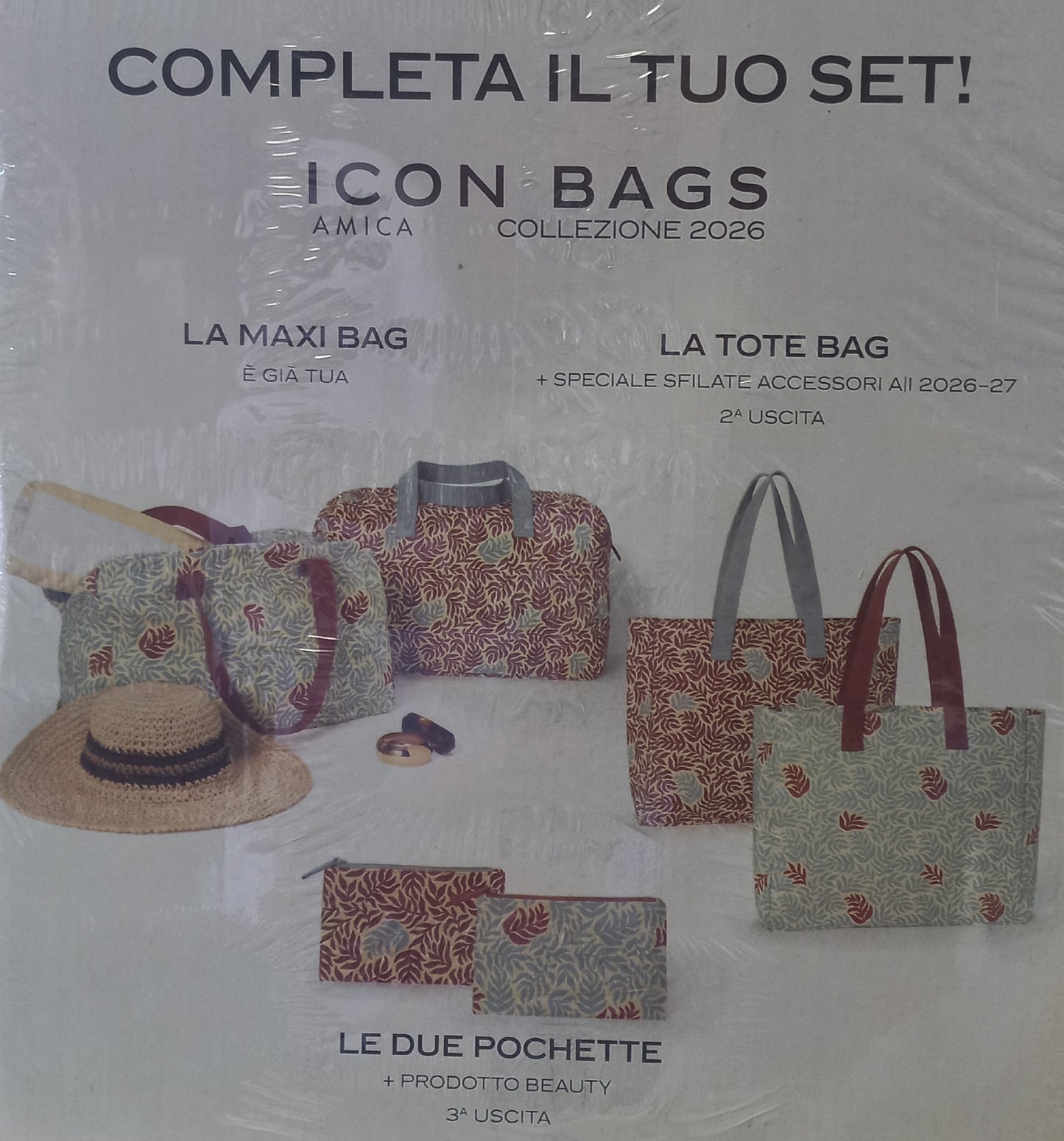 AMICA n. 7 + MAXI BAG (fantasia bordeaux) + Speciale sfilate