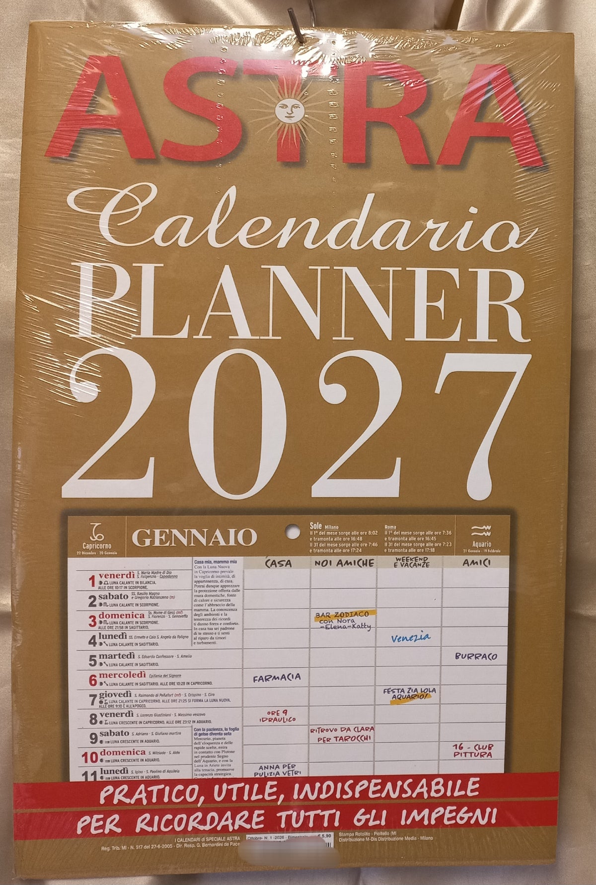 ASTRA Calendario Planner 2027