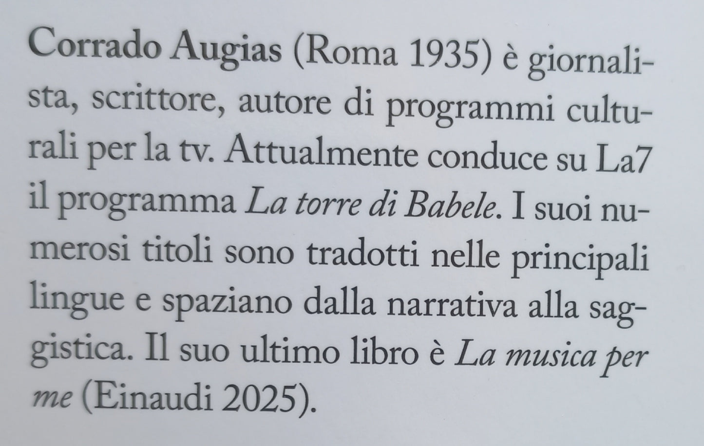 CORRADO AUGIAS - LA VITA S'IMPARA - Libro