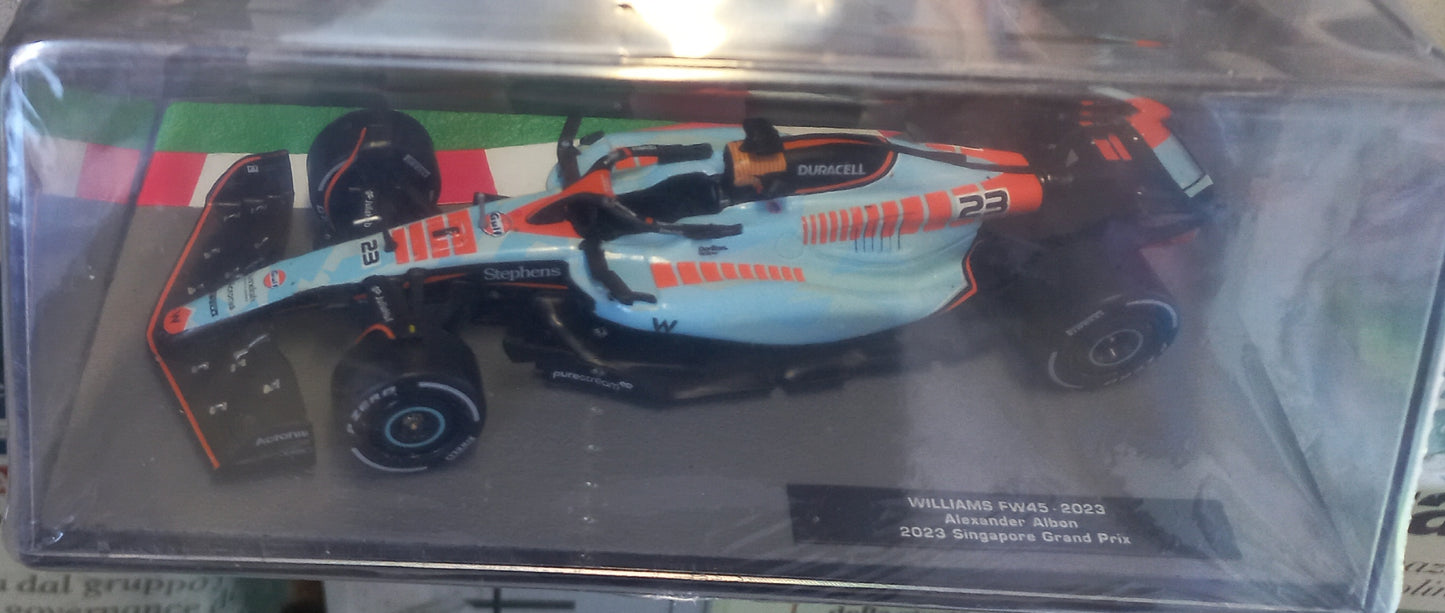 Auto da corsa scala 1:43 n.13  WILLIAMS FW45 - 2023 ALEXANDER ALBON
