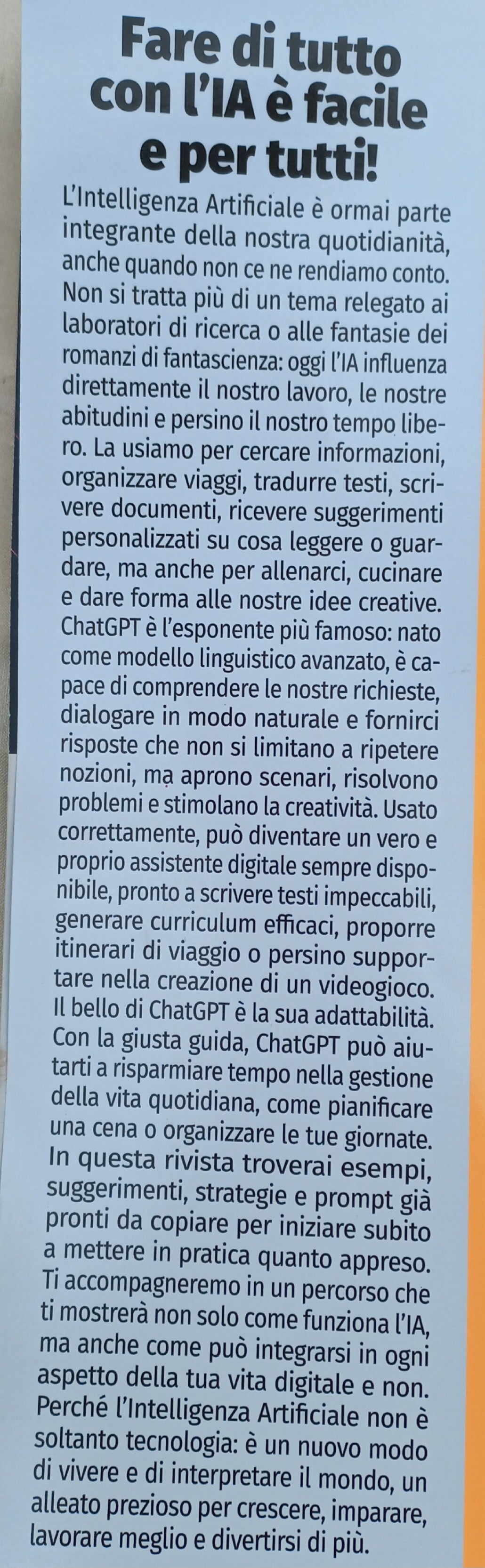 GUIDA FACILE a CHAT GPT - rivista
