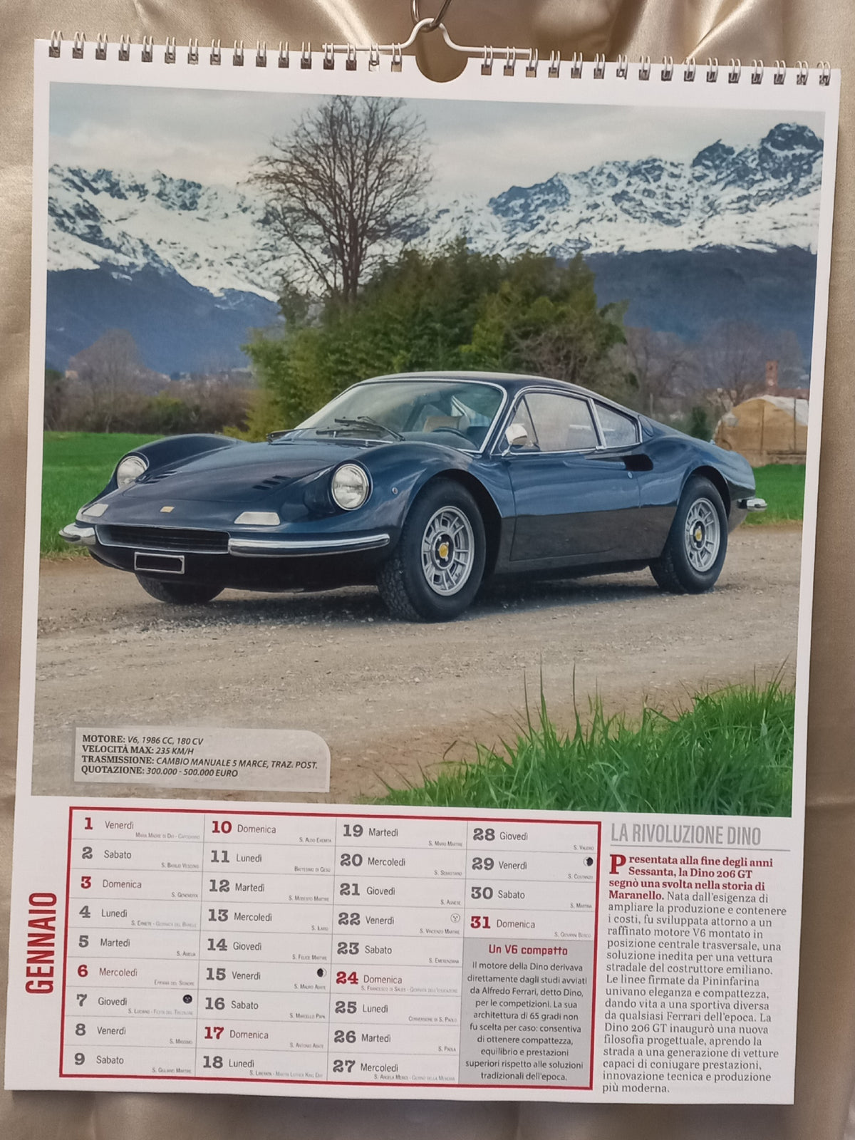 Calendario 2027 Le più belle FERRARI di sempre