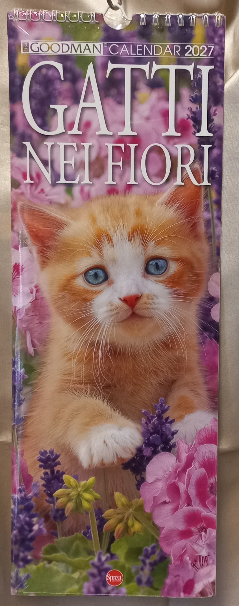 Calendario 2027 GATTI nei FIORI  (formato 15x40)