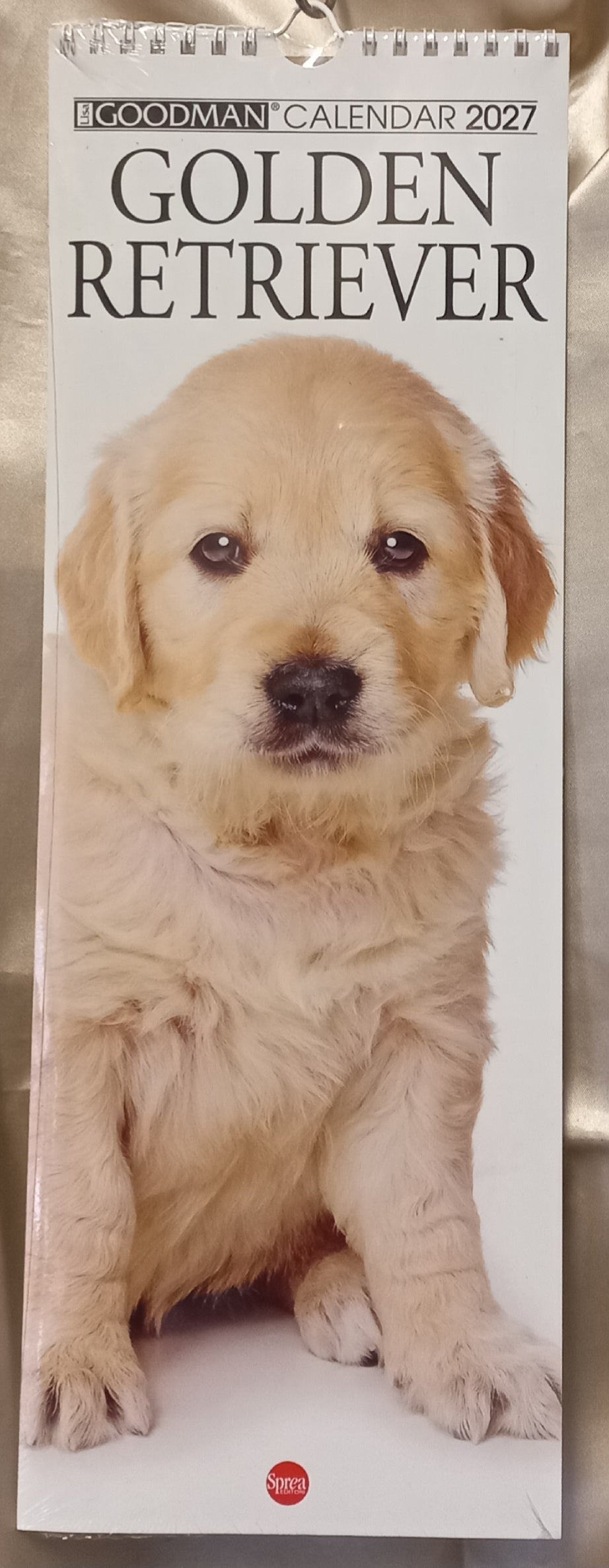Calendario 2027 GOLDEN RETRIVER (formato 15x40)