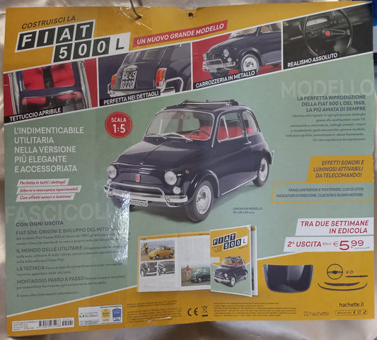 Nuova Collezione " COSTRUISCI LA FIAT 500 L " formato 1:5  1 ° uscita