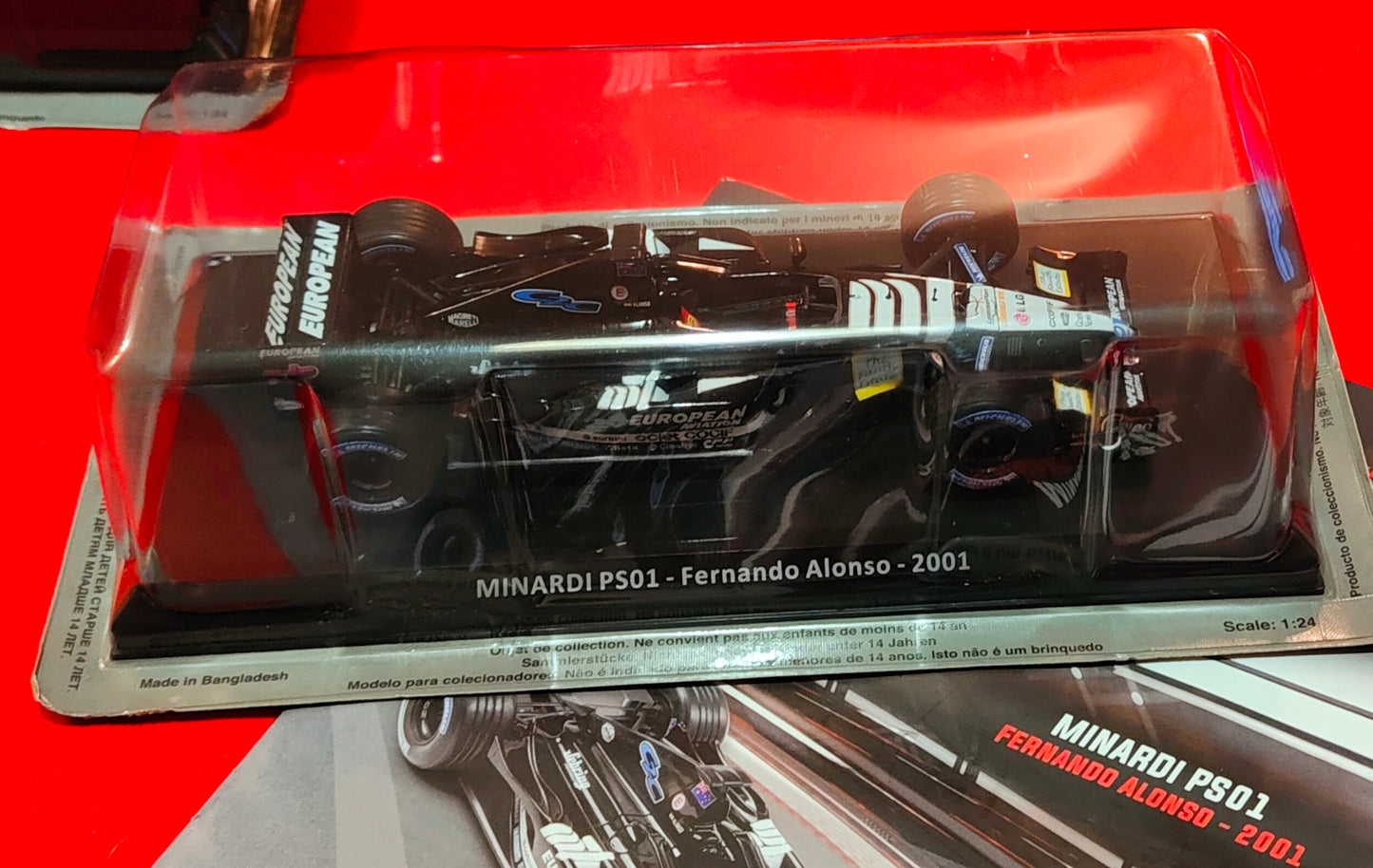 Collezione : Auto da corsa 1:24. Minardi  PS 01 Fermano Alonso del 2001  nuova