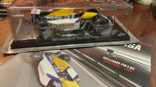 Collezione : Auto da corsa 1:24.  Williams fw15c di Alain Prost 1993. nuova