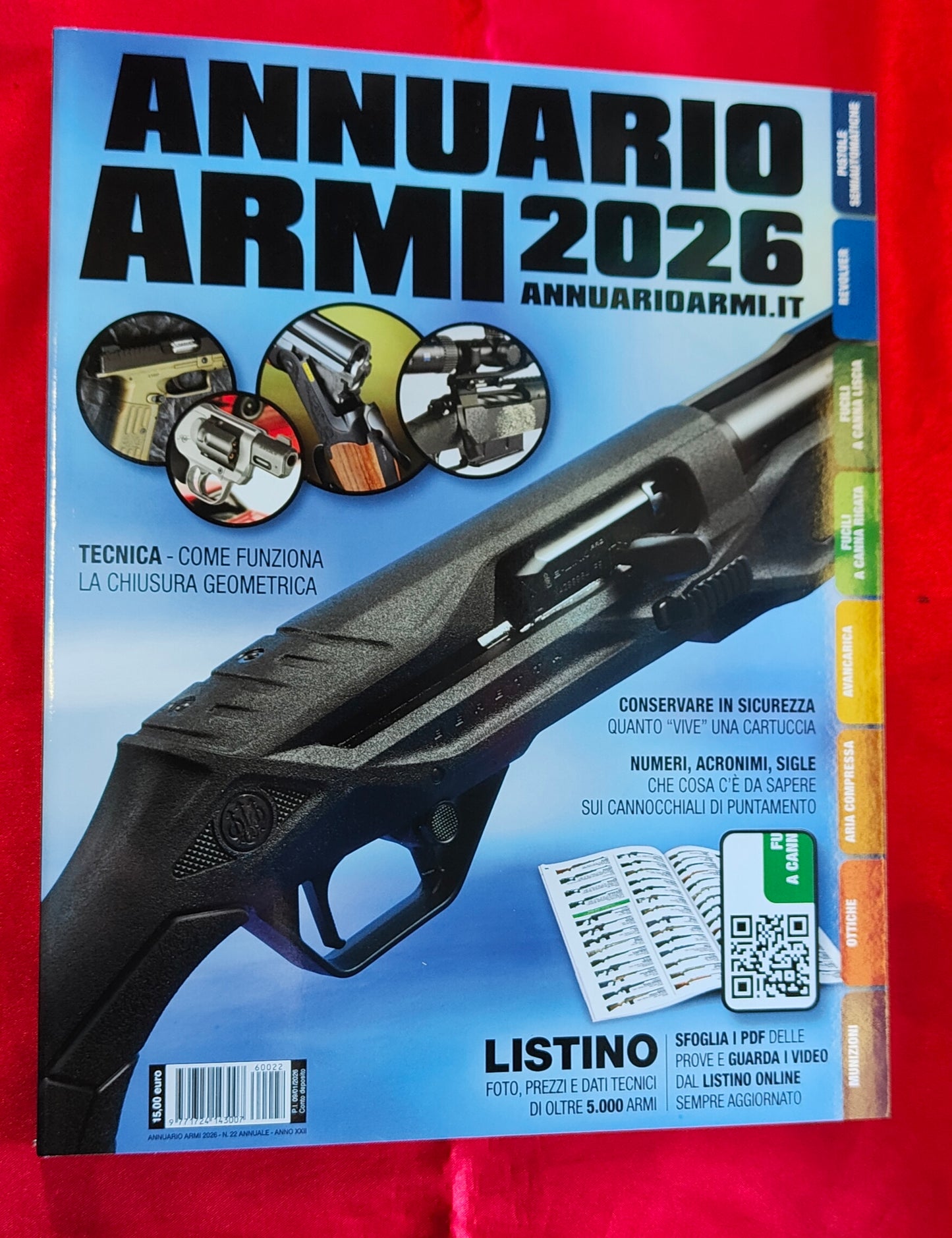 ANNUARIO ARMI 2026 - Listino prezzi, foto, dati tecnici