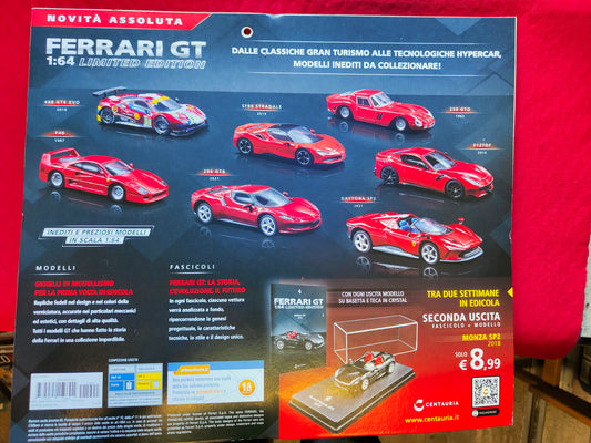 Prima uscita " FERRARI GT 1:64 limited edition. Le Gran turismo da leggenda in Preziosi inediti gioielli di modellismo