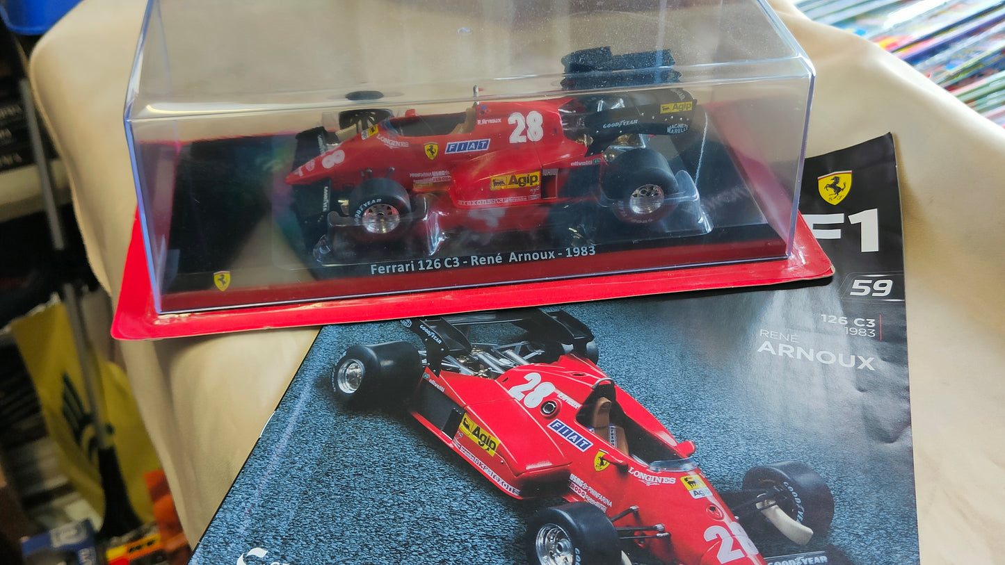 Collezione : Grandi Ferrari , form 1:24 la 126 C3 di Rene' Arnoux  nuova