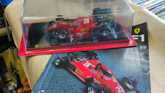 Collezione : Grandi Ferrari , form 1:24 la 126 C3 di Rene' Arnoux  nuova